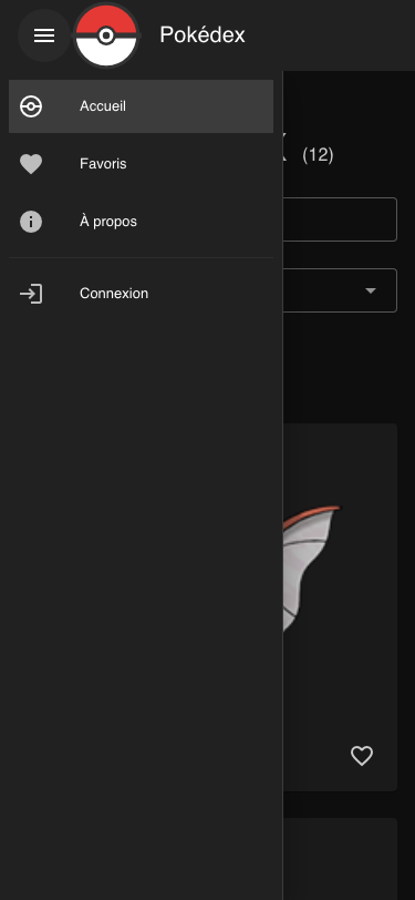 Navigation responsive avec tiroir mobile